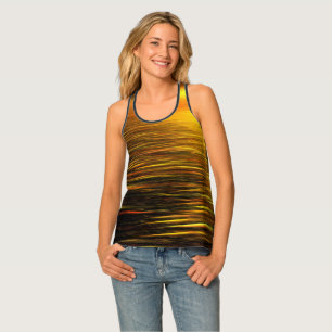 Golden Sunset on Sand Dunes PAO Racerback Tank Top