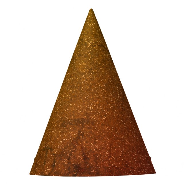 Golden Sunset Party Hat - Customizable & Elegant (Front)