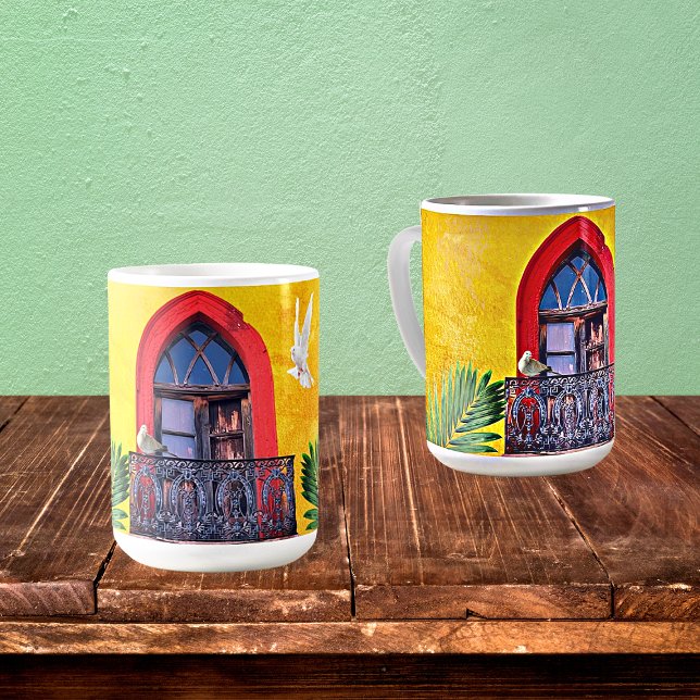 Golden Sunset Purple San Miguel de Allende Door Coffee Mug (Creator Uploaded)