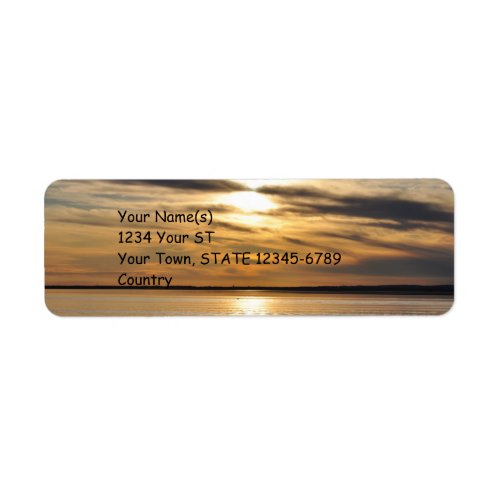 Golden Sunset _ return address labels