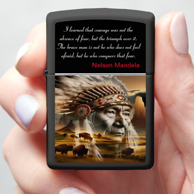 Golden Sunset Warrior Collector Zippo Lighter (In Hand)