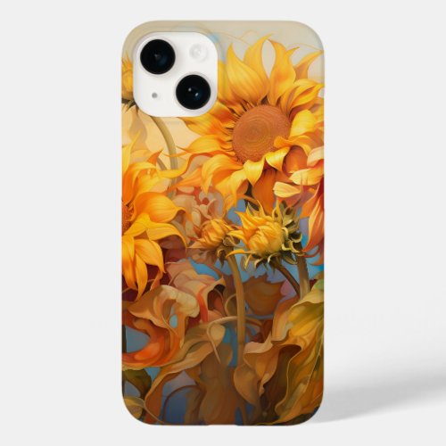 Golden Sunshine Blossom Bouquet Case_Mate iPhone 14 Case