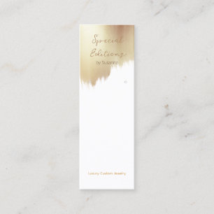 Golden Swash 2 Logo Earring Display Mini Business Card