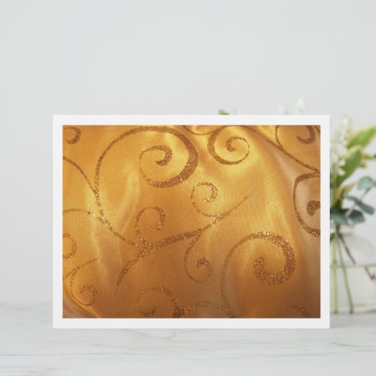 Golden swirl Letterhead (Standing Front)