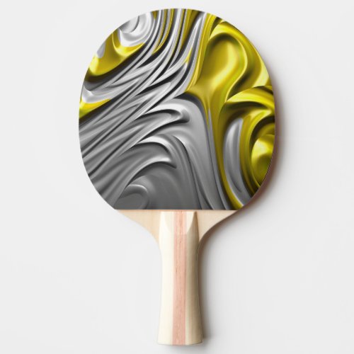  GOLDEN SWIRL  Original Fractal  Ping Pong Paddle