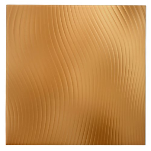 Golden Swirl Pattern Ceramic Tile