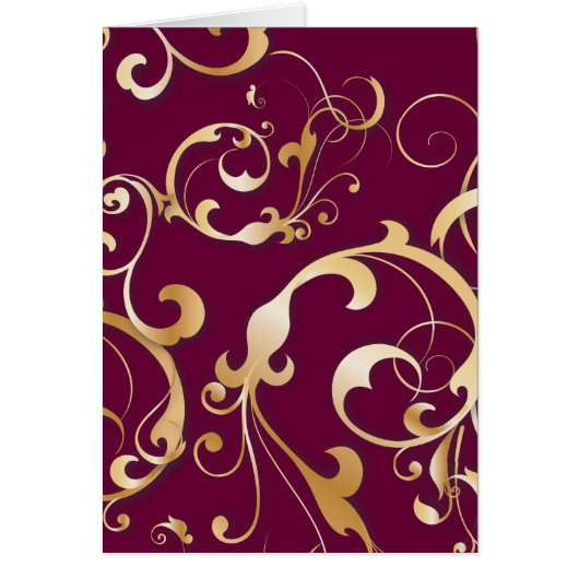 Golden Swirls Cards (Front)