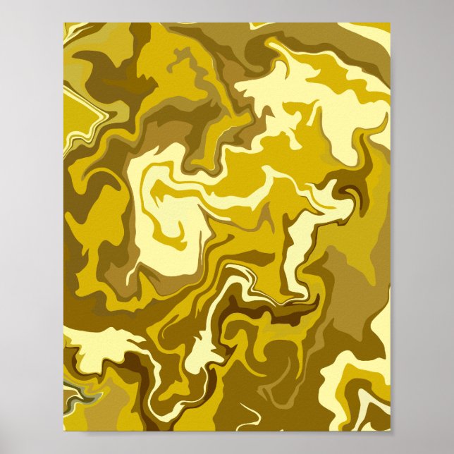 Golden Swirls Poster (Front)