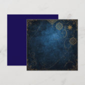 Golden Symbols on Indigo Sky  (Front/Back)