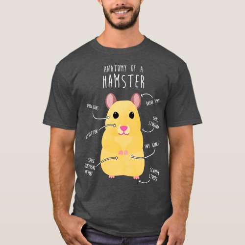 Golden Syrian Hamster Anatomy T_Shirt