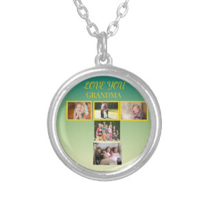 Golden T-Shape Family Tribute  Silver Plated Necklace