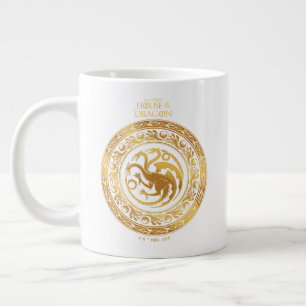 Golden Targaryen Crest Giant Coffee Mug