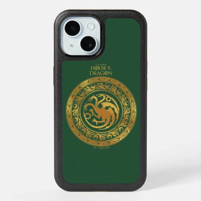 Golden Targaryen Crest iPhone 15 Case (Back)