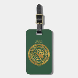 Golden Targaryen Crest Luggage Tag