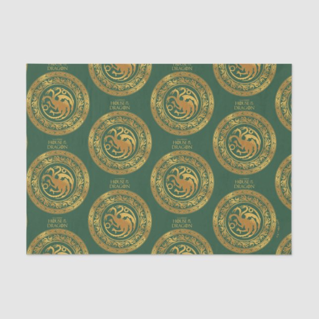 Golden Targaryen Crest Tissue Paper (Front)