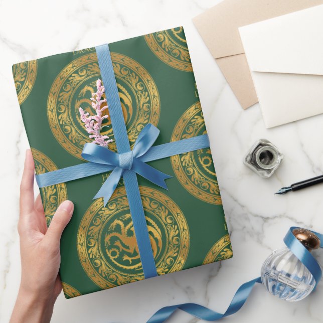 Golden Targaryen Crest Wrapping Paper (Gifting)