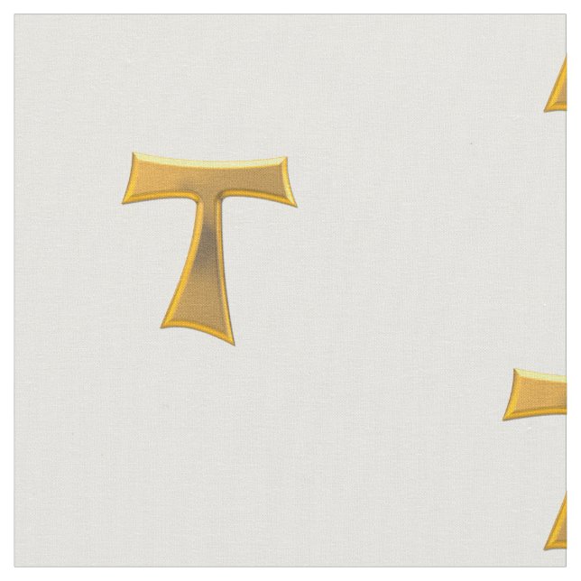 Golden Tau Symbol Fabric (Close Up)