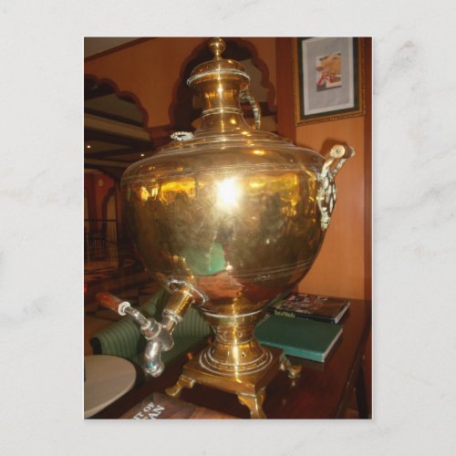 Golden tea Pot Postcard