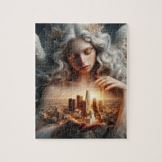 Golden Tears for the City of Angels Jigsaw Puzzle (Vertical)