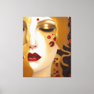 Golden Tears (Freya's Heartache) series 2 Canvas Print