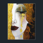 Golden Tears, Gustav Klimt  Postcard<br><div class="desc">Recoloring Gustav Klimt painting "Golden tears"</div>