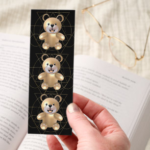 Golden Teddy Bear Bookmark