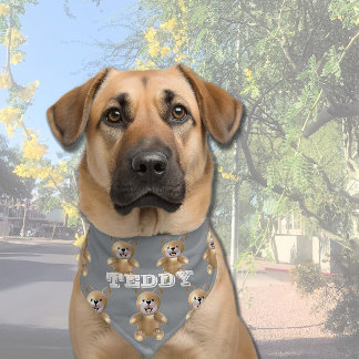 Golden Teddy Bears Pet Bandana Collar