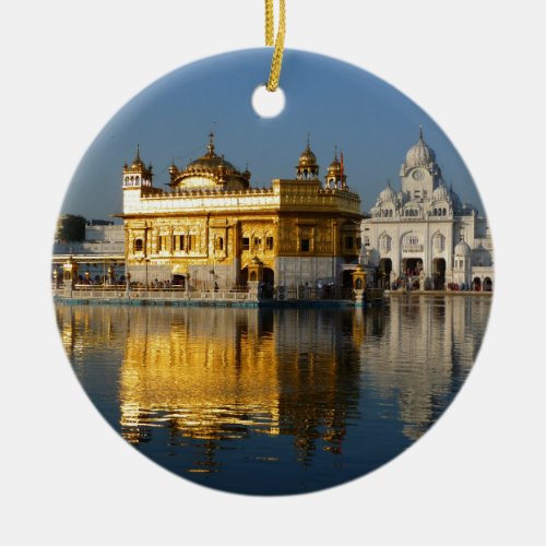 Golden Temple Ceramic Ornament