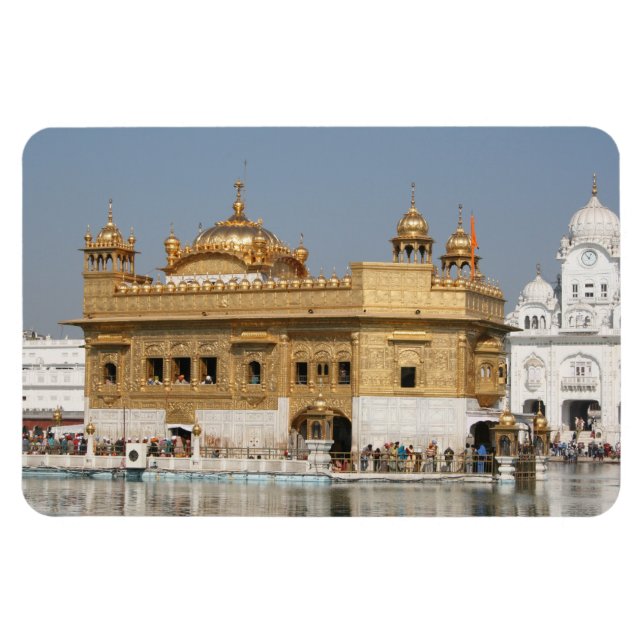 Golden Temple Harmandir Sahib Amritsar North India Magnet (Horizontal)