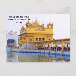 Golden Temple India Vintage Tourism Travel Add Postcard