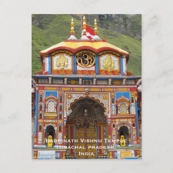 Golden Temple India Vintage Tourism Travel Add Postcard by sunbuds at Zazzle