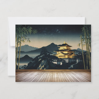 Golden Temple Under Starry Skies Postcard