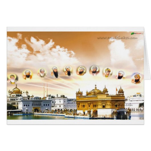 GOLDEN TEMPLE WITH THE SIKH GURUS (Front Horizontal)