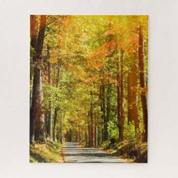 Golden Tennessee Lane Jigsaw Puzzle by LivingLife at Zazzle