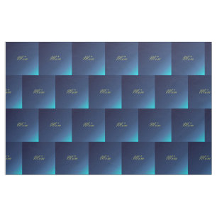 golden text in blue mom Fabric, colorful house Fabric