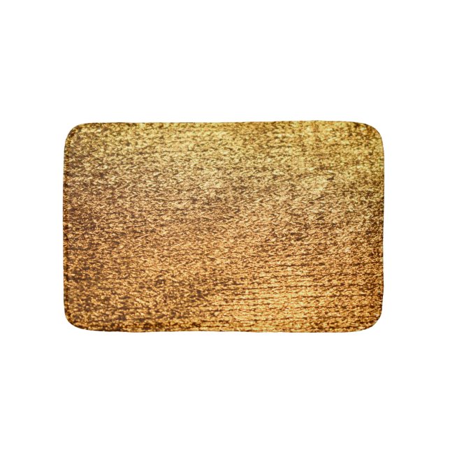 Golden textile: glamorous macro background. bath mat (Front)