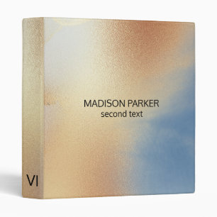 Golden Texture  3 Ring Binder