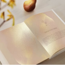 Golden Texture Elegant Wedding Invitation