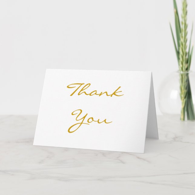 Golden Thank You (Front)