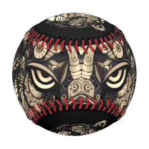Golden Tiger Head Baseball