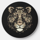 Golden Tiger Head Wireless Charger (Front)