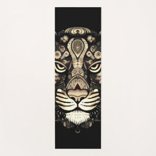 Golden Tiger Head Yoga Mat