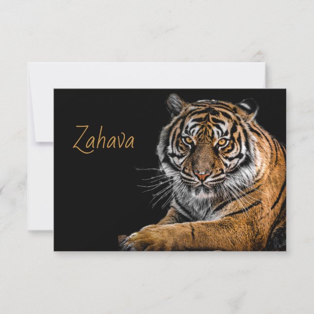 Golden Tiger Response Card (Front)