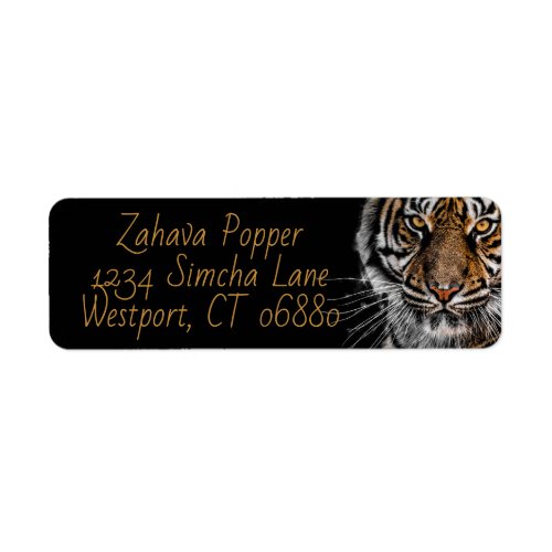 Golden Tiger Return Address Labels