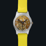 Golden Tiger Watch<br><div class="desc">Amazing wildlife. Tiger in golden sunlight. Great gift for any tigers lover.</div>