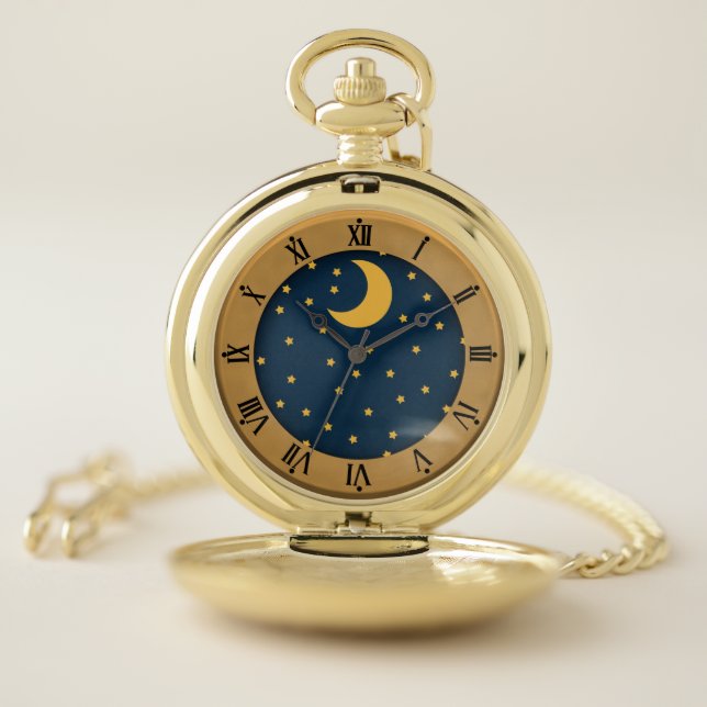 Golden Time Starry Sky Pocket Watch (Inside)
