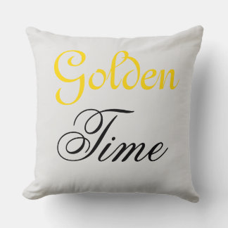 Golden Time Throw Pillow