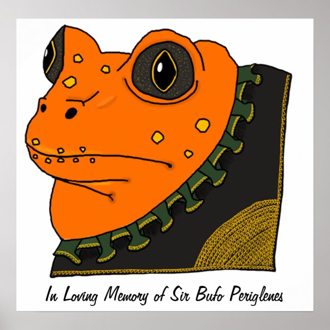 Golden Toad Memorial Poster (Front)