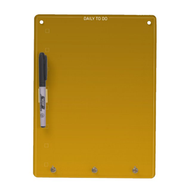 Golden ToDo List Dry Erase Board (Front)