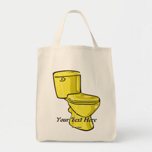 Golden Toilet Tote Bag